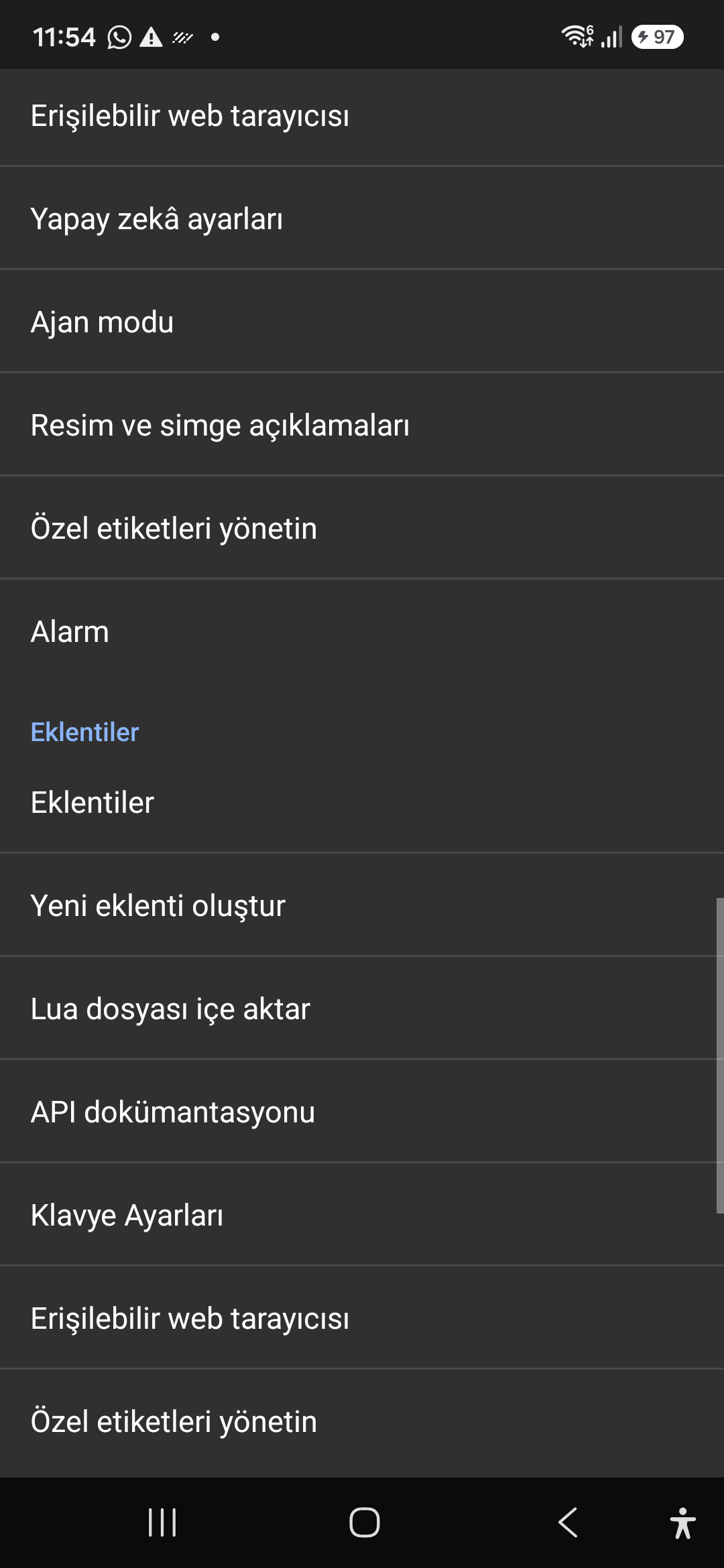 8. Kontroller: Hareketleri Özelleştir ve Kişisel Hareket Düzenleri — Ayarlar > Kontroller > Hareketleri Özelleştir / Kişisel Hareket Düzenleri